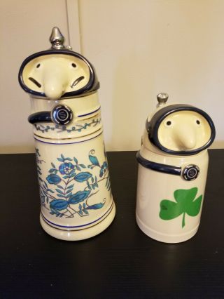 Utica Club Schultz And Dooley Scuba Divers First Edition Steins Webco.  Perfect
