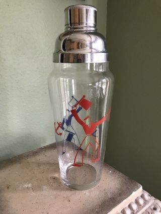 Vintage Art Deco Nautical Cocktail Shaker