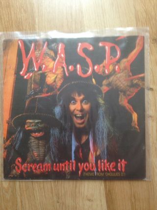W.  A.  S.  P.  Scream Until You Like It (spain) 7 " Record