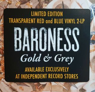 Baroness - Gold & Grey 2 X Lp Colored Vinyl Album - Valkyrie John Baizley Record