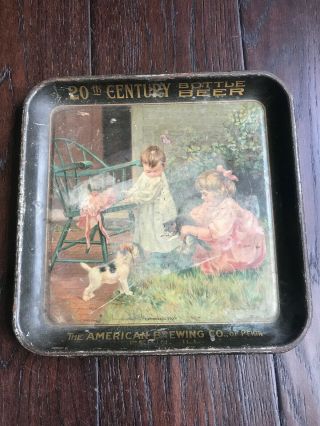 Pre Pro Gorgeous Beer Tray American Brewing Co Pekin Ill Il Us Whiskey Capital 3