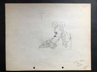 Disney Production Drawing 15 From Mickey 