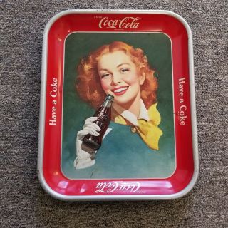4x 1939,  1941,  1948,  1957 Coca Cola Coke Metal Serving Tray Rooster 3