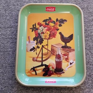 4x 1939,  1941,  1948,  1957 Coca Cola Coke Metal Serving Tray Rooster 4