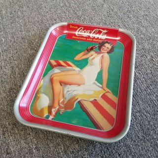 4x 1939,  1941,  1948,  1957 Coca Cola Coke Metal Serving Tray Rooster 8