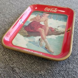 4x 1939,  1941,  1948,  1957 Coca Cola Coke Metal Serving Tray Rooster 9