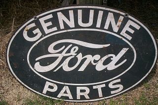 1930s Ford Parts Sign - Lithograghed.