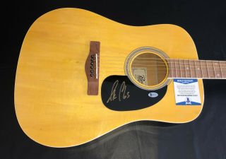 Luke Combs Signed Auto Acoustic Rouge Full Size Guitar Beckett Bas