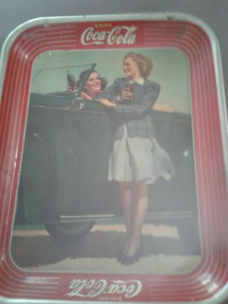 Coca Cola Tray 1942 With Roadstera