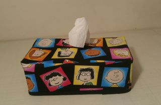 Charlie Brown and The Peanuts Gang Tissue Box Cover Handmade 4