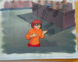 Production cel,  Scooby Doo Witch ' s Ghost (Cartoon Network) Velma Daphne 4