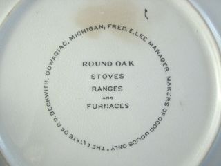 Antique Doe Wah Jack Indian Plate Round Oak Stoves Dowagiac MI 9 