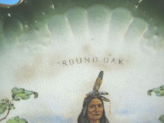 Antique Doe Wah Jack Indian Plate Round Oak Stoves Dowagiac MI 9 