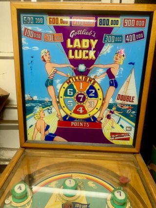 Gottlieb 1954 Lady Luck in. 3