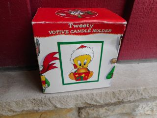 Nrfb Warner Brothers Tweety Bird Christmas Candy Dish (s4)