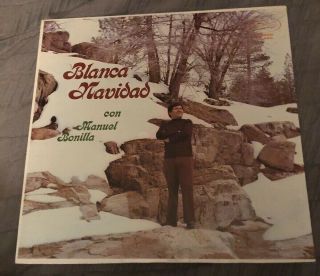 Blanca Navidad Con Manuel Bonilla Lp Vinyl Record Rare Latin