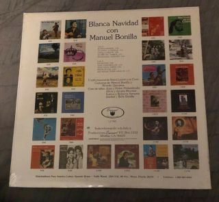 Blanca Navidad Con Manuel Bonilla LP Vinyl Record Rare LATIN 2