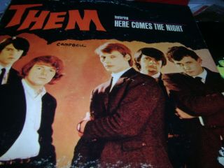 Them Here Comes The Night 1965 Stereo Lp Parrot Pas - 71005 Vinyl Ex Matrix 1b/1d