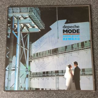 Depeche Mode Signed Vinyl - Some Great Reward Stumm 19