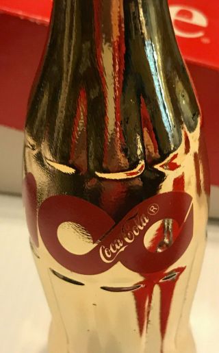 1986 100th ANNIV.  COCA - COLA CENTENNIAL GOLD Bottle,  Coke Nashville, 5
