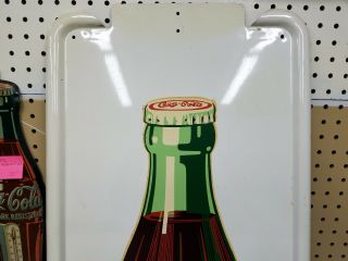1950’s Coca - Cola Pilaster Sign - Large Bottle Version - NM 2
