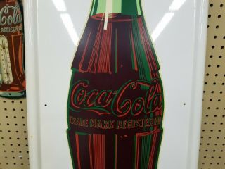 1950’s Coca - Cola Pilaster Sign - Large Bottle Version - NM 3