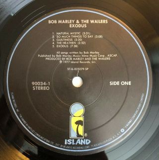 Bob Marley & The Wailers - Exodus - 1980 US Press 90034 - 1 (EX) Ultrasonic 4