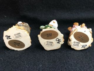 Wee Forest Folk Robin Hood,  Maid Marion & Friar Tuck Mice Miniatures Adorable 3