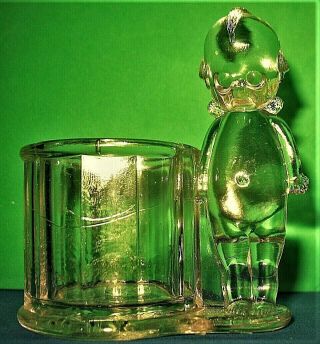 Geo.  Borgfeldt & Co Glass Kewpie Toothpick Holder Candy Container 2862