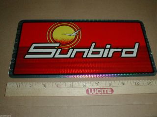 Pontiac Sunbird License Plate Car Tag Prism 1976 1977 1978 1979 1980 1982 - 94