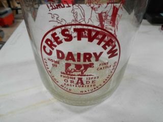Crestview Dairy 1 Gallon Glass Jug