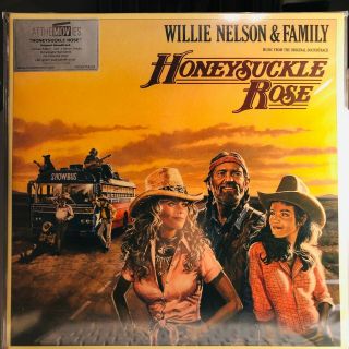 Willie Nelson & Family ‎– Honeysuckle Rose (soundtrack) 2xlp Color Vinyl