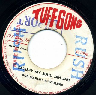 Bob Marley & The Wailers Satisfy My Soul Jah Jah Tuff Gong Vg,