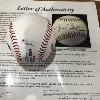 GEORGE W BUSH Signed Autograph President Baseball JSA LOA Authenticated 4