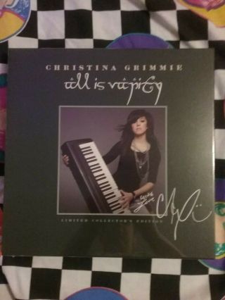 Christina Grimmie All Is Vanity Vinyl Boxset Vinyl Shirt Poster Hair Band