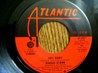Ringo Starr (beatles) - Hey Baby / Lady Gaye - 45 On Atlantic
