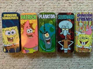 Set Of (5) - 2004 Burger King Spongebob Watches