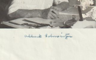 Albert Schweitzer,  signature and envelope 2