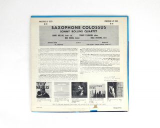SONNY ROLLINS Saxophone Colossus PRESTIGE NJ DG RVG Mono 2