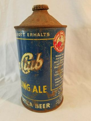 1 Quart Cone Top Famous Utica Club Sparkling Ale Empty Beer Can & Cap 6
