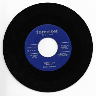 Steve Schickel - Foremost 115 Rare Rockabilly 45 Rpm Don 