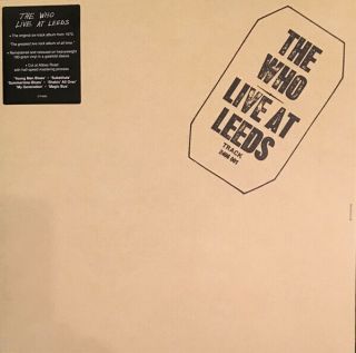 The Who - Live At Leeds - 180gram Remastered Vinyl Lp &