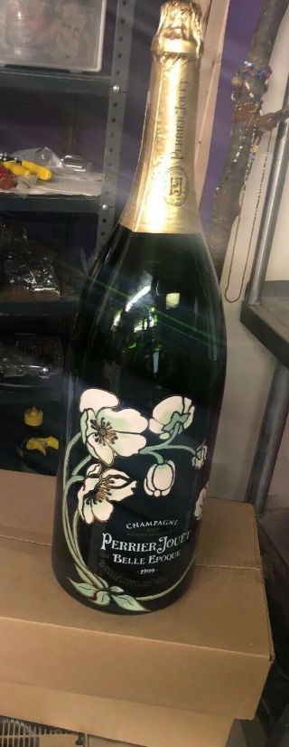 1999 Perrier Jouet Empty Champagne Display Bottle Bar Party Liquor