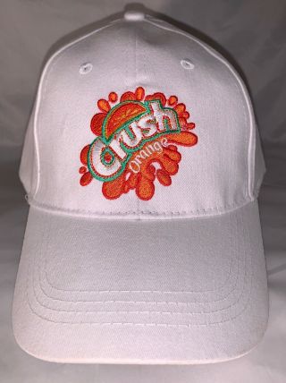 Orange Crush Soda White Men Promo Licensed Corona Product Baseball Cap Hat