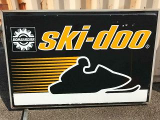 Ski Doo Sign Ski - Doo Lighted Sign Ski - Doo Snowmobile Dealer Sign