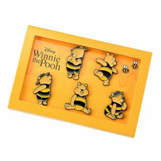 Winnie The Pooh Pin Badge Set Hunny Funny Sunny Disney Store Japan