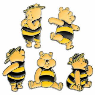 Winnie the Pooh Pin Badge Set Hunny Funny Sunny Disney Store Japan 2