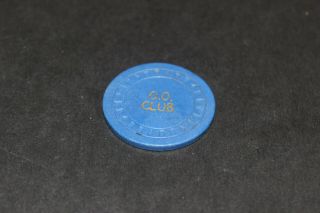 Ultra Rare Seldom See Double 0 $1 Casino Chip Las Vegas Rated