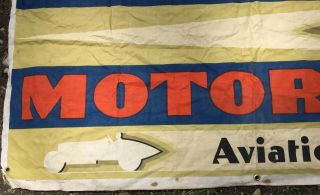 Atlantic Motor Oil Canvas Banner Aviation Old Sweeney Litho Belleville NJ 4