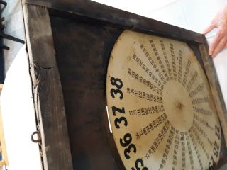 1920 ' s Weed Tire Chains Tin and Wood Frame Sign with old gas pricing 10